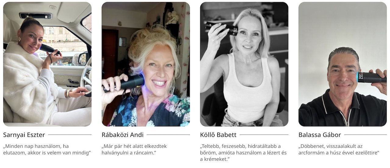 Köllő Babett „Teltebb, feszesebb, hidratáltabb a bőröm, amióta használom a lézert és a krémeket.”